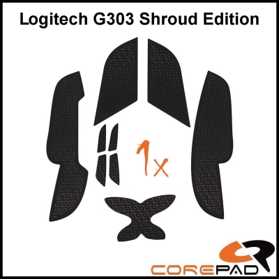 Corepad Soft Grips Grip Tape BTL BT.L Logitech G303 Shroud Edition